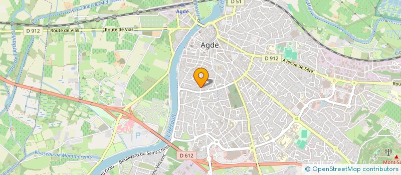 localisation de l'entreprise MONSIEUR CYRILLE ODDOU  AGDE