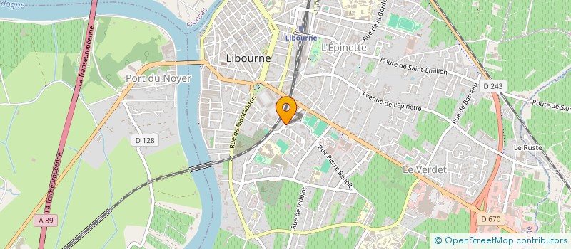 localisation de l'entreprise MONSIEUR CYRILLE PAQUEREAU à LIBOURNE
