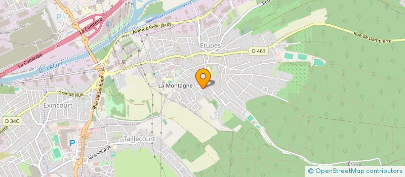 localisation de l'entreprise MONSIEUR CYRILLE PARIS  ETUPES