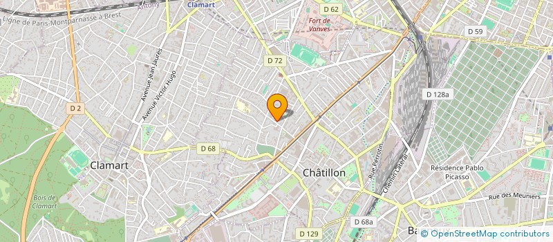 localisation de l'entreprise MONSIEUR CYRILLE PARZY à CHATILLON