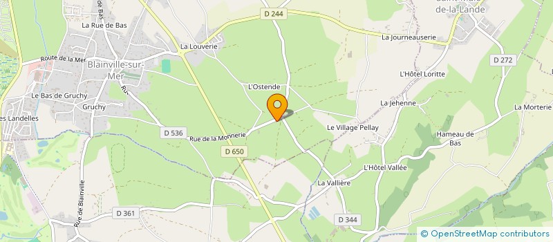 localisation de l'entreprise MONSIEUR CYRILLE PERROT à BLAINVILLE-SUR-MER