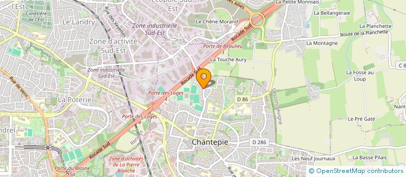 localisation de l'entreprise MONSIEUR CYRILLE PINCET  CHANTEPIE