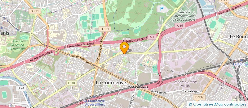 localisation de l'entreprise MONSIEUR CYRILLE PLAZA à LA COURNEUVE