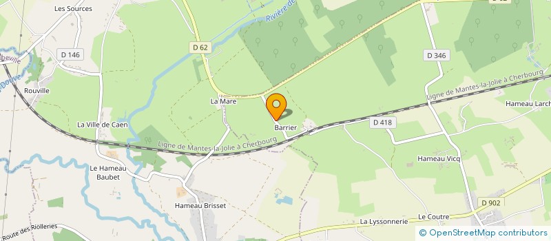 localisation de l'entreprise MONSIEUR CYRILLE POIRIER  YVETOT-BOCAGE