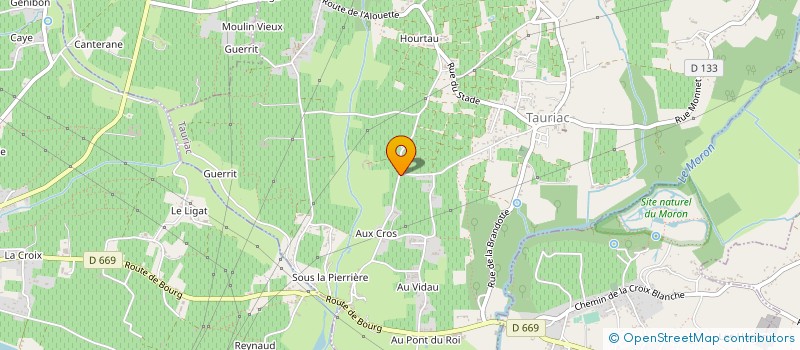 localisation de l'entreprise MONSIEUR CYRILLE PRADIER  TAURIAC