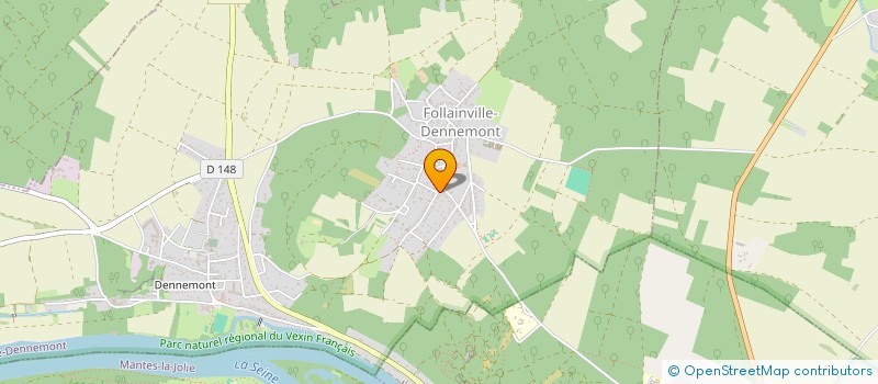 localisation de l'entreprise MONSIEUR CYRILLE PUYGRENIER  FOLLAINVILLE-DENNEMONT