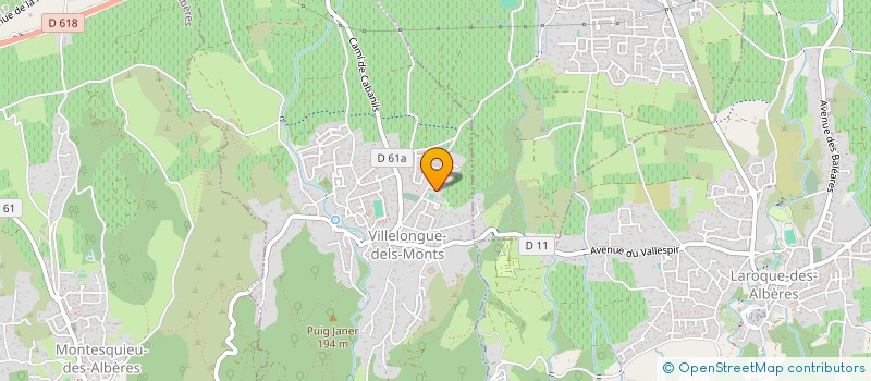 localisation de l'entreprise MONSIEUR CYRILLE RAULT  VILLELONGUE-DELS-MONTS