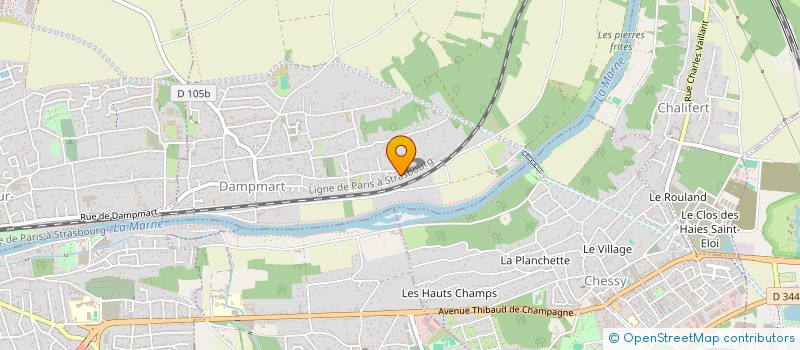 localisation de l'entreprise MONSIEUR CYRILLE RENDU  DAMPMART