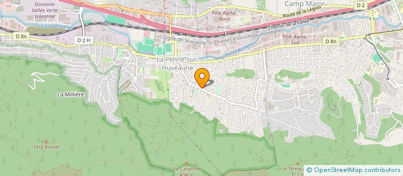 localisation de l'entreprise MONSIEUR CYRILLE REVELAT  LA PENNE-SUR-HUVEAUNE