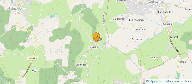 localisation de l'entreprise MONSIEUR CYRILLE RIMAUD  SAINT-ALBAN-D'AY