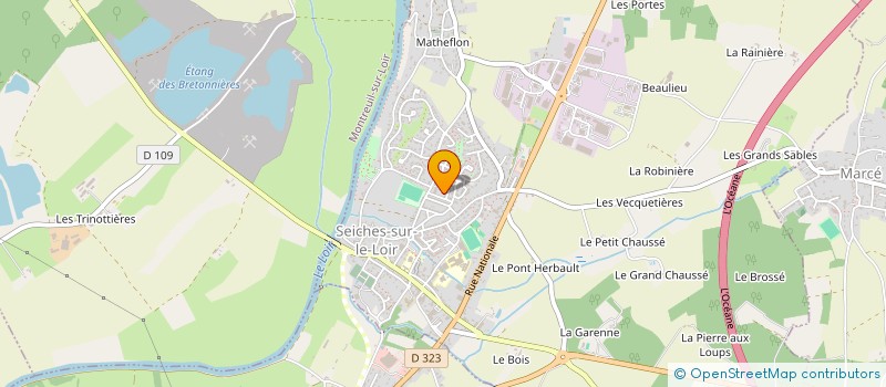localisation de l'entreprise MONSIEUR CYRILLE ROBERT  SEICHES-SUR-LE-LOIR