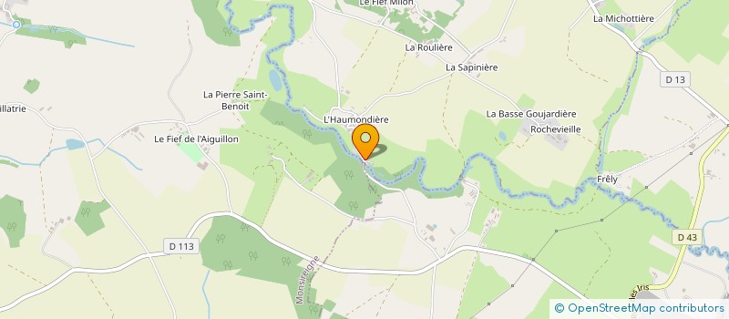 localisation de l'entreprise MONSIEUR CYRILLE ROBICHON à LE BOUPERE