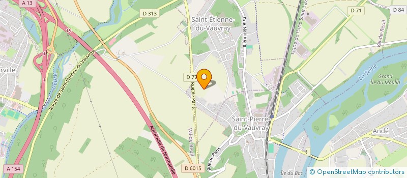 localisation de l'entreprise MONSIEUR CYRILLE ROBIN  SAINT-ETIENNE-DU-VAUVRAY