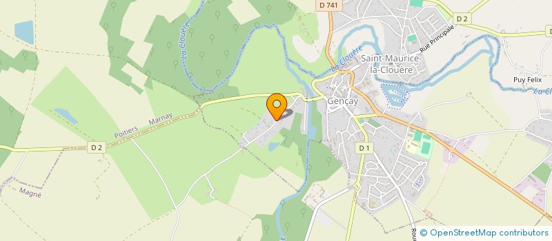 localisation de l'entreprise MONSIEUR CYRILLE ROGEON  MAGNE