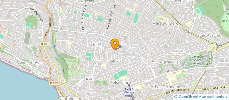 localisation de l'entreprise MONSIEUR CYRILLE RONCIN  LE HAVRE