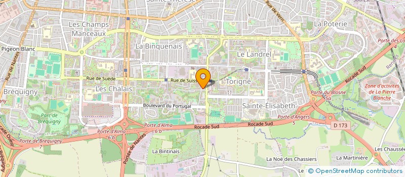 localisation de l'entreprise MONSIEUR CYRILLE ROUGERON  RENNES