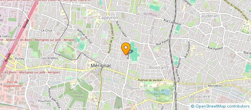 localisation de l'entreprise MONSIEUR CYRILLE ROUGET  MERIGNAC