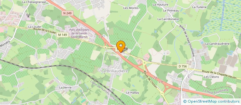 localisation de l'entreprise MONSIEUR CYRILLE ROUINSARD  LA HAIE-FOUASSIERE