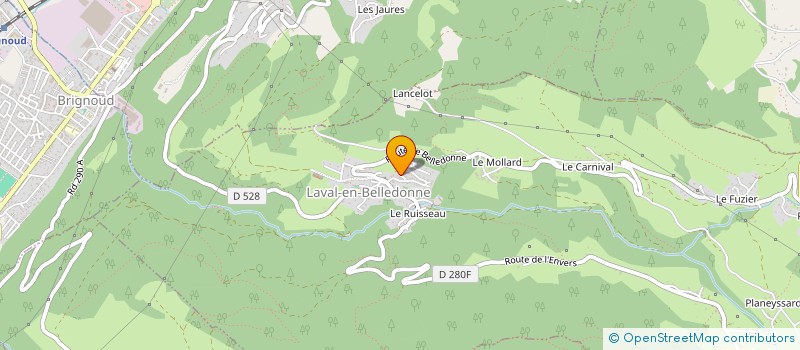 localisation de l'entreprise MONSIEUR CYRILLE ROY  LAVAL-EN-BELLEDONNE