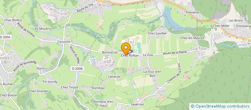 localisation de l'entreprise MONSIEUR CYRILLE SAINT DENIS  LA TOUR