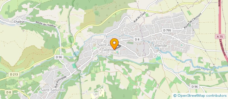 localisation de l'entreprise MONSIEUR CYRILLE SAINT-JOANIS  SAINT-AMANT-TALLENDE