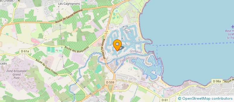 localisation de l'entreprise MONSIEUR CYRILLE SARRUS  GRIMAUD