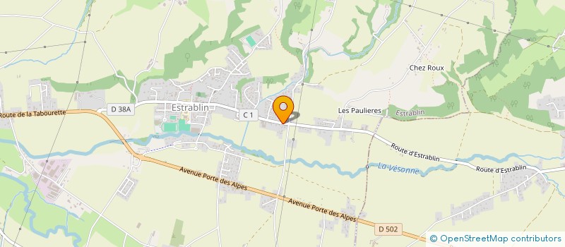 localisation de l'entreprise MONSIEUR CYRILLE SAUGNIER  ESTRABLIN