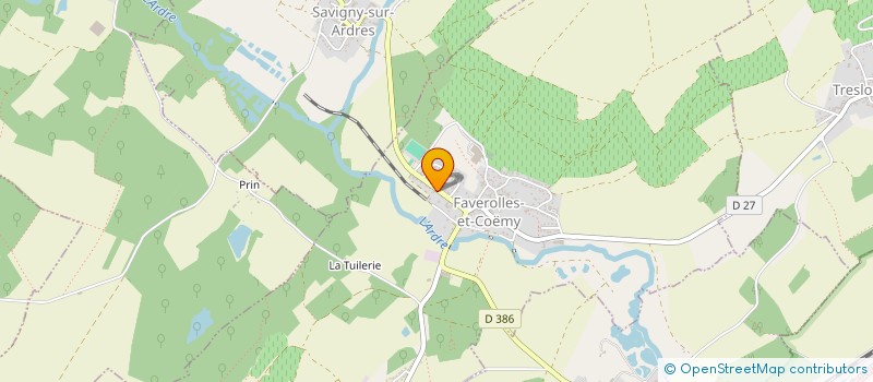 localisation de l'entreprise MONSIEUR CYRILLE SONNET  FAVEROLLES-ET-COEMY