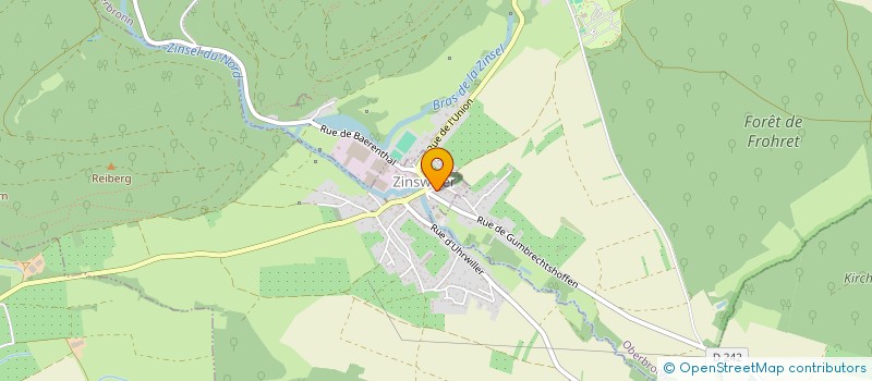 localisation de l'entreprise MONSIEUR CYRILLE STAMMLER  ZINSWILLER