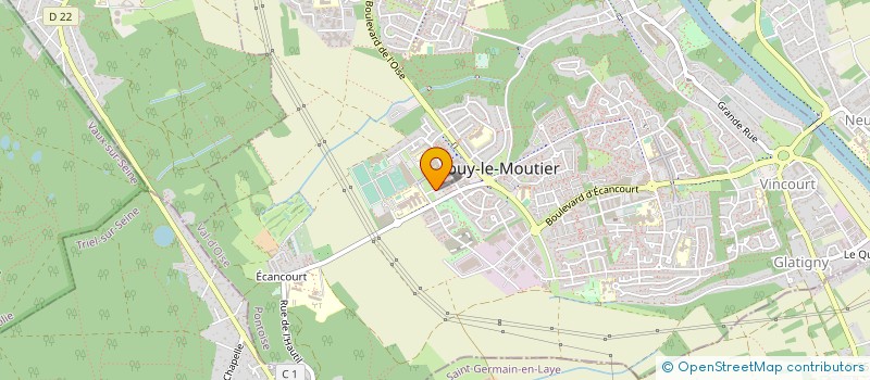 localisation de l'entreprise MONSIEUR CYRILLE TAIBALY à JOUY-LE-MOUTIER