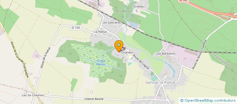 localisation de l'entreprise MONSIEUR CYRILLE THIBAUD à GENSAC-LA-PALLUE