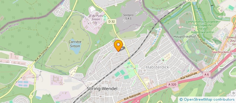 localisation de l'entreprise MONSIEUR CYRILLE THOME  STIRING-WENDEL