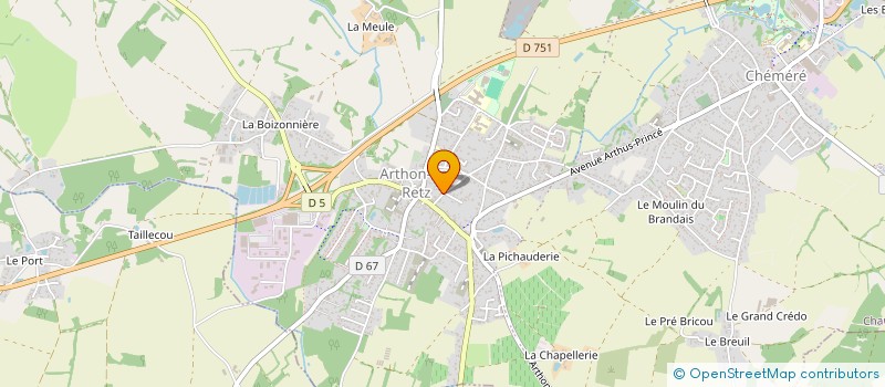 localisation de l'entreprise MONSIEUR CYRILLE TOUCANNE  CHAUMES-EN-RETZ