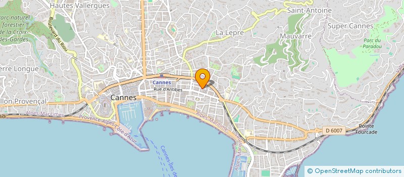 localisation de l'entreprise MONSIEUR CYRILLE VARNIER à CANNES