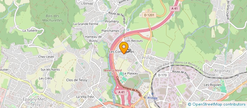 localisation de l'entreprise MONSIEUR CYRILLE VECCHI à ANNECY