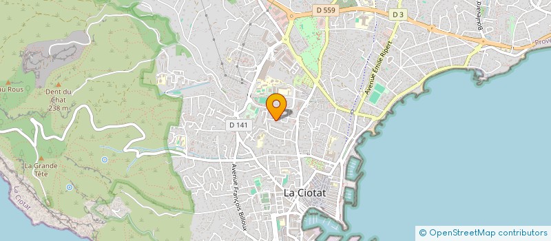 localisation de l'entreprise MONSIEUR CYRILLE VERITA  LA CIOTAT