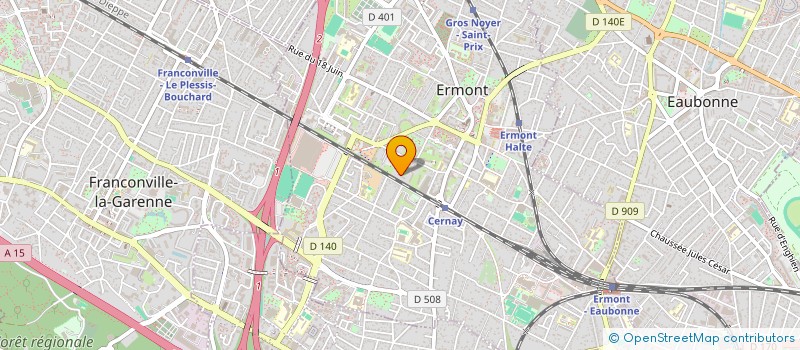 localisation de l'entreprise MONSIEUR CYRILLE VILAIN  ERMONT