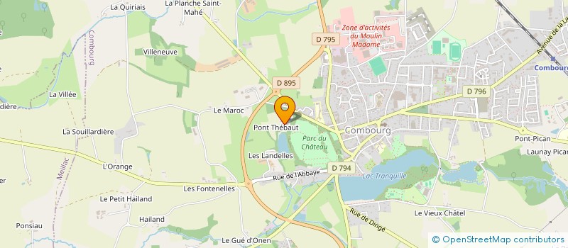localisation de l'entreprise MONSIEUR CYRILLE VINCENT  COMBOURG