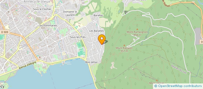 localisation de l'entreprise MONSIEUR CYRILLE WARNIER DE WAILLY à ANNECY