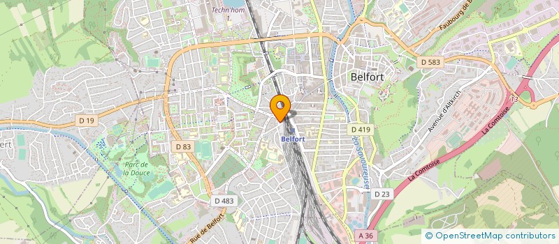 localisation de l'entreprise MONSIEUR CYRILLE ZORITCH  BELFORT