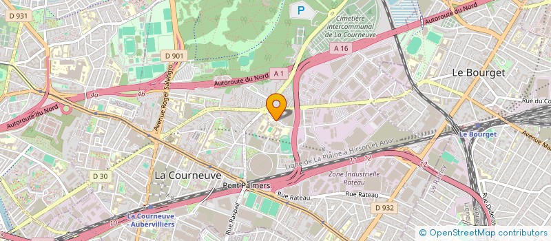 localisation de l'entreprise MONSIEUR CYRYL ALEXANDER à LA COURNEUVE