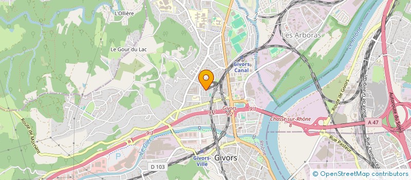 localisation de l'entreprise MONSIEUR DA DAO  GIVORS