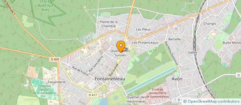 localisation de l'entreprise MONSIEUR DABI TRAORE  FONTAINEBLEAU