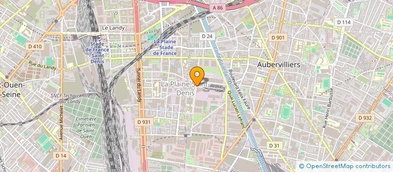 localisation de l'entreprise MONSIEUR DADA RADOUANE  AUBERVILLIERS