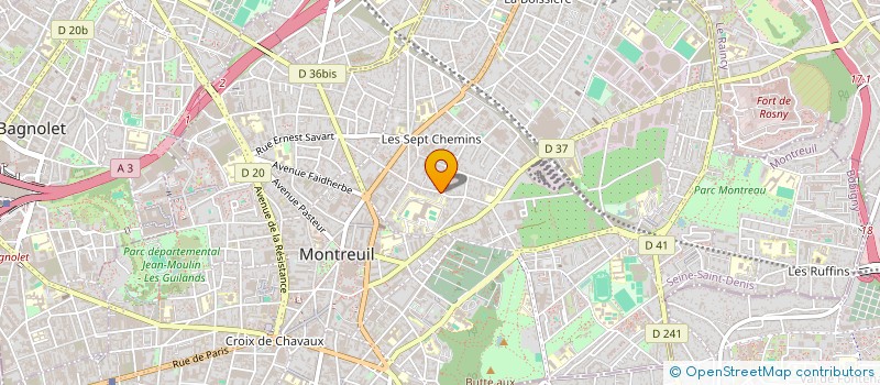 localisation de l'entreprise MONSIEUR DADDY NDOMBASI à MONTREUIL