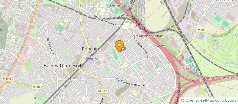 localisation de l'entreprise MONSIEUR DADO GBAGUIDI  RONCHIN