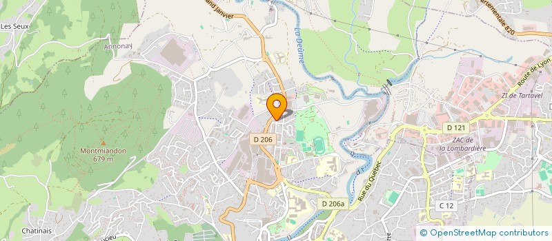 localisation de l'entreprise MONSIEUR DADULLAH GULZAR  ANNONAY