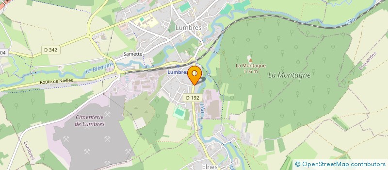 localisation de l'entreprise MONSIEUR DADY VANACKER  LUMBRES