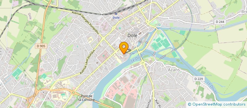 localisation de l'entreprise MONSIEUR DAEVEN HARDY à DOLE