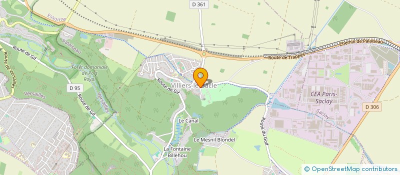 localisation de l'entreprise MONSIEUR DAFINE RAVELOSONA à VILLIERS-LE-BACLE